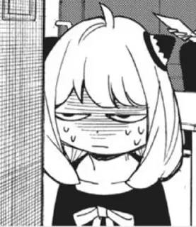😒 emoji Anya Forger Telegram sticker 6 of 56