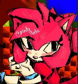 Sticker from Malware Amy → Sonic Rewrite // @rubynkoshaven