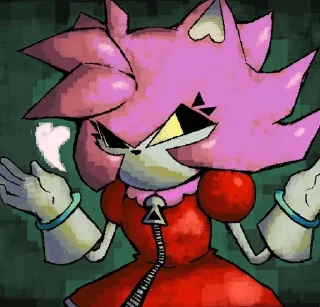 Sticker from Malware Amy → Sonic Rewrite // @rubynkoshaven
