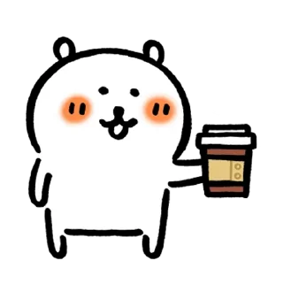 Sticker from Kakao Joke bear 4