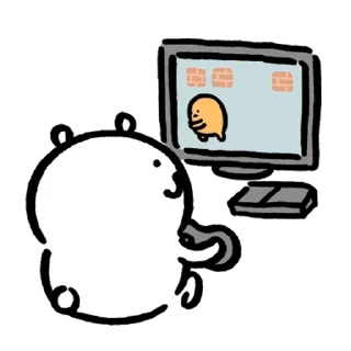 Sticker from Kakao Joke bear 4