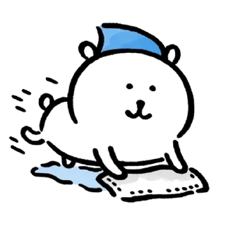 Sticker from Kakao Joke bear 4