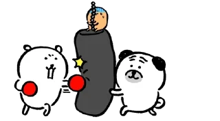 👊 emoji [Kakao] Joke Bear with Friends Telegram sticker 10 of 16