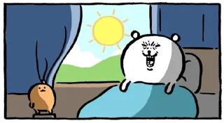 🌞 emoji [Kakao] Joke Bear with Friends Telegram sticker 15 of 16