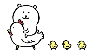 🦆 emoji [Kakao] Joke Bear with Friends Telegram sticker 16 of 16