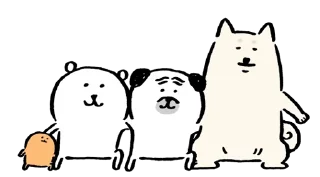 👯 emoji [Kakao] Joke Bear with Friends Telegram sticker 8 of 16
