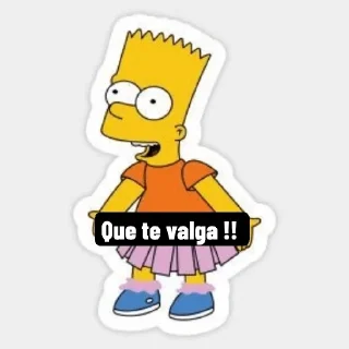 🙄 emoji Bart Telegram sticker 22 of 25