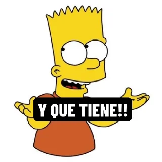 🤷‍♂️ emoji Bart Telegram sticker 7 of 25