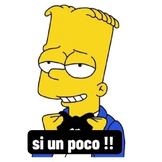 😃 emoji Bart Telegram sticker 20 of 25