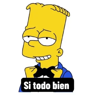 👍 emoji Bart Telegram sticker 11 of 25