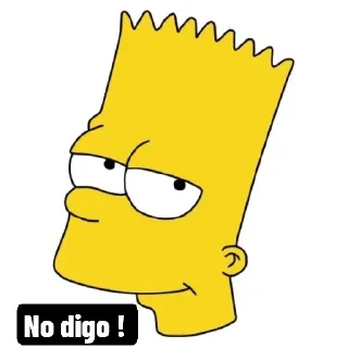 😏 emoji Bart Telegram sticker 21 of 25