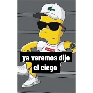 😎 emoji Bart Telegram sticker 19 of 25