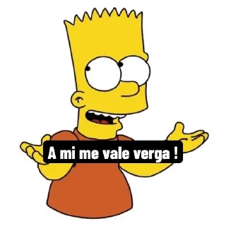 🤷‍♂️ emoji Bart Telegram sticker 15 of 25
