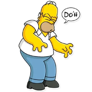 Sticker from THE SIMPSON