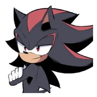 😁 emoji Shadow the Hedgehog Telegram sticker 7 of 15