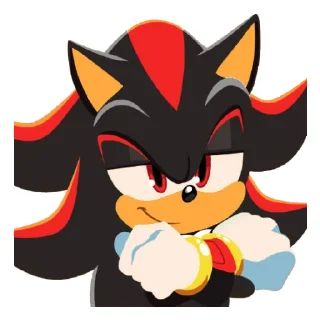 😄 emoji Shadow the Hedgehog Telegram sticker 11 of 15