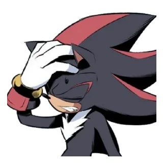😤 emoji Shadow the Hedgehog Telegram sticker 8 of 15