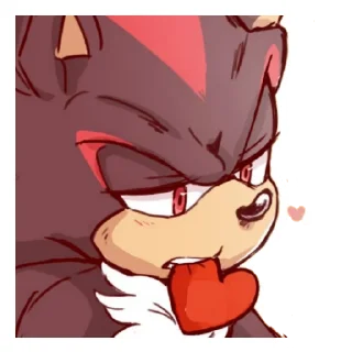 🥰 emoji Shadow the Hedgehog Telegram sticker 13 of 15
