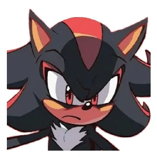 😡 emoji Shadow the Hedgehog Telegram sticker 10 of 15