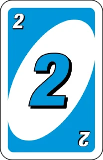 Sticker from Uno Cards