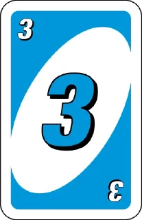 Sticker from Uno Cards
