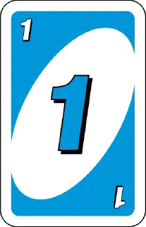 Sticker from Uno Cards