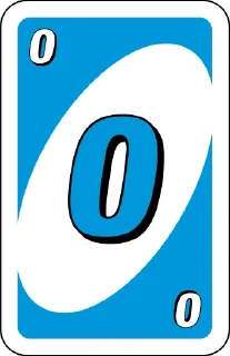 Sticker from Uno Cards