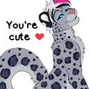 Sticker from snow animated