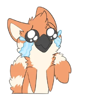 😢 emoji Orange Chicken Telegram sticker 11 of 21