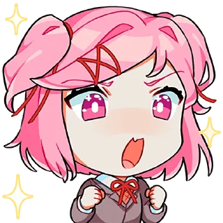 🤩 emoji DDLC Telegram sticker 19 of 33