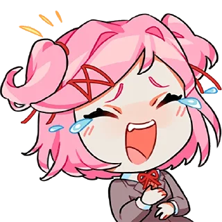 🤣 emoji DDLC Telegram sticker 15 of 33