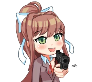 🔫 emoji DDLC Telegram sticker 10 of 33