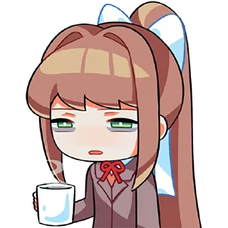 ☕️ emoji DDLC Telegram sticker 12 of 33
