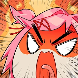 😡 emoji DDLC Telegram sticker 14 of 33