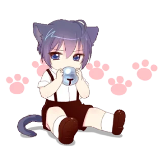 Sticker from Boy of a black cat 3