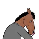 😔 emoji Bojack ( @blue56sky ) Telegram sticker 1 of 113