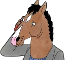 🙂 emoji Bojack ( @blue56sky ) Telegram sticker 4 of 113