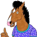 👍 emoji Bojack ( @blue56sky ) Telegram sticker 11 of 113