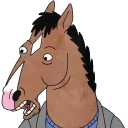 😧 emoji Bojack ( @blue56sky ) Telegram sticker 14 of 113