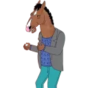😤 emoji Bojack ( @blue56sky ) Telegram sticker 22 of 113