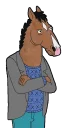 🤨 emoji Bojack ( @blue56sky ) Telegram sticker 8 of 113