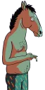 😐 emoji Bojack ( @blue56sky ) Telegram sticker 10 of 113