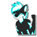 Sticker from Lunar Azure Fang