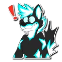 Sticker from Lunar Azure Fang