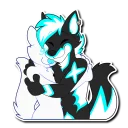 Sticker from Lunar Azure Fang