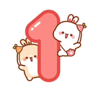 😊 emoji 兔几迎兔年 (Happy New Year 新年快樂 CNY) @kal_pc Telegram sticker 10 of 24