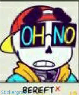 😰 emoji Yolo sans Telegram sticker 10 of 15
