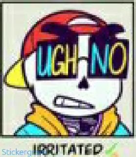 😠 emoji Yolo sans Telegram sticker 7 of 15