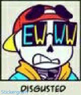 🤢 emoji Yolo sans Telegram sticker 14 of 15