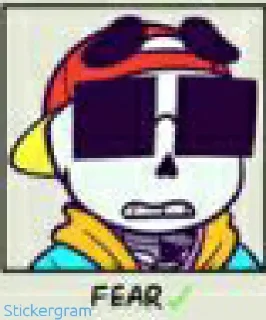😱 emoji Yolo sans Telegram sticker 9 of 15